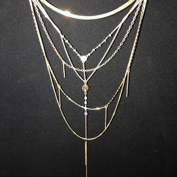 Express detailed layered necklace - Picture 8 of 9